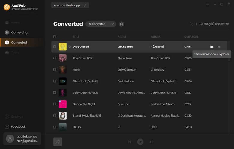 convert converted amazon music in mp3 format