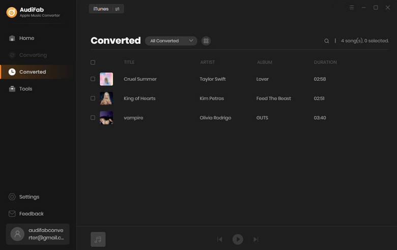find converted Apple Music Replay playlists