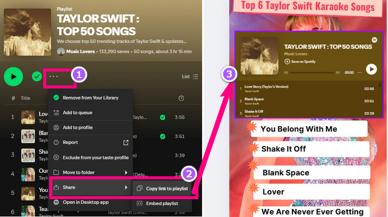 add spotify link to canva