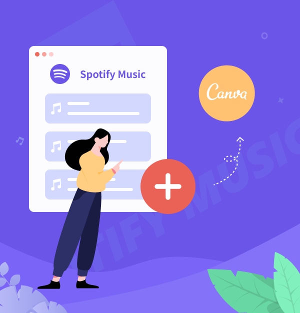 add spotify music to canva