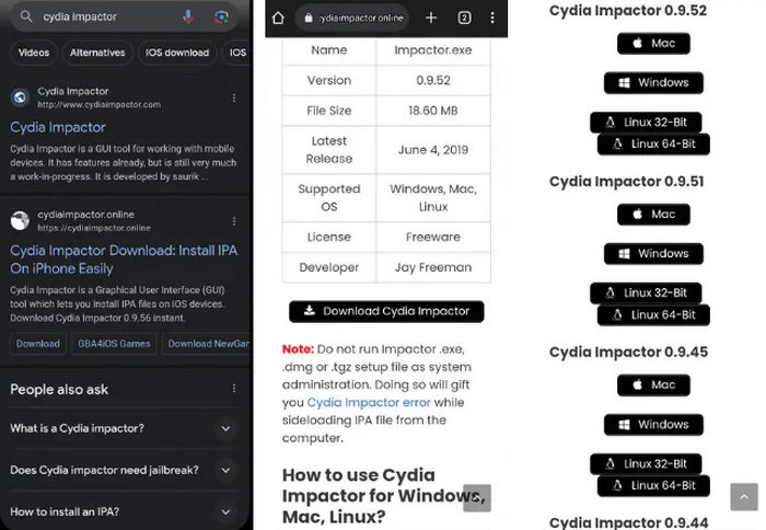 download cydia impactor