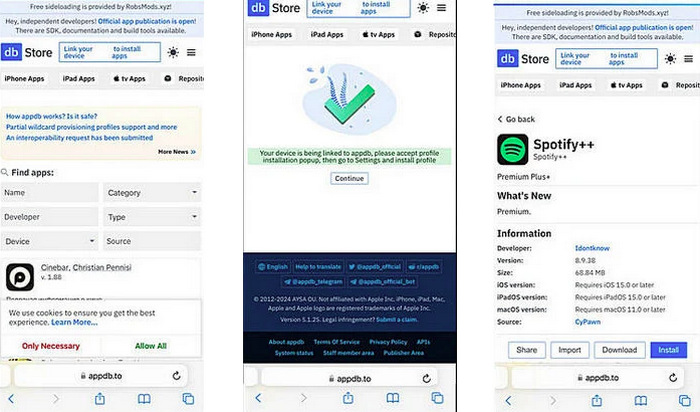 download spotify++ appdb ios