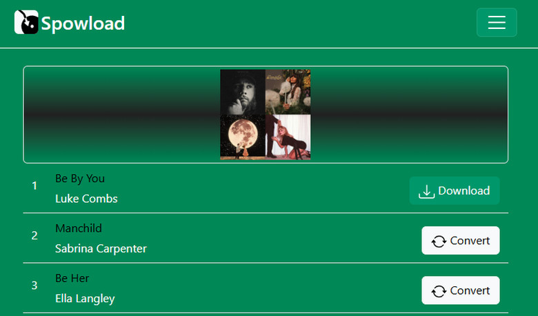 download spotify playlists via spowload