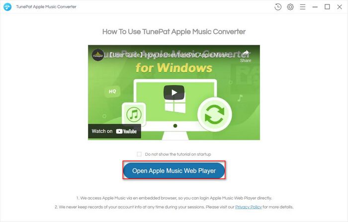 enter tunepat apple music converter
