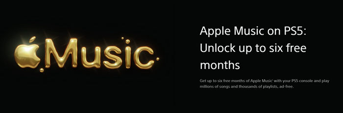 free apple music by ps5