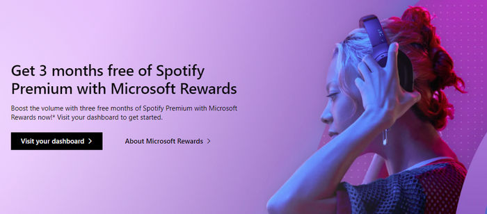 get 3 months free of spotify premium with microsoft rewards