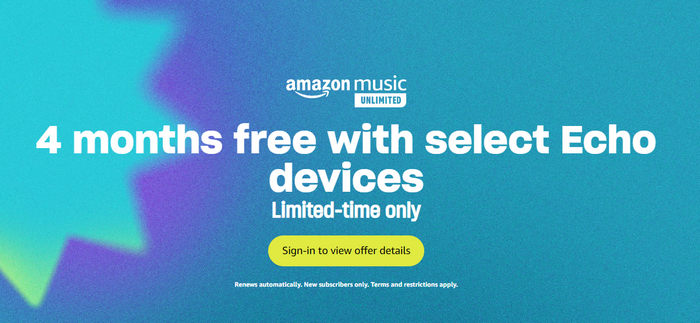 get amazon music for free via echo