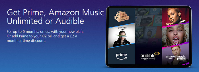 get amazon music for free via o2