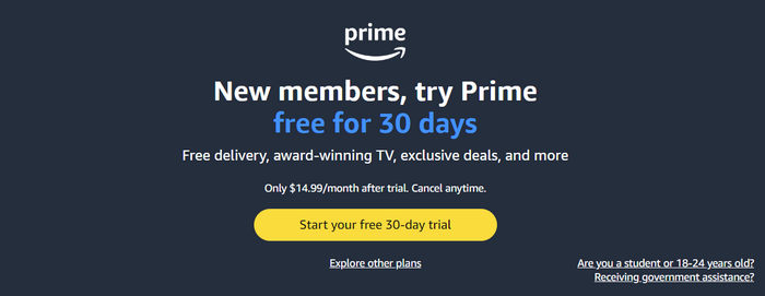 get amazon prime music for free