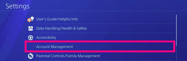 manage spotify account on ps4