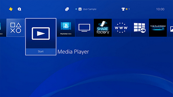 play spotify on ps4 with media player