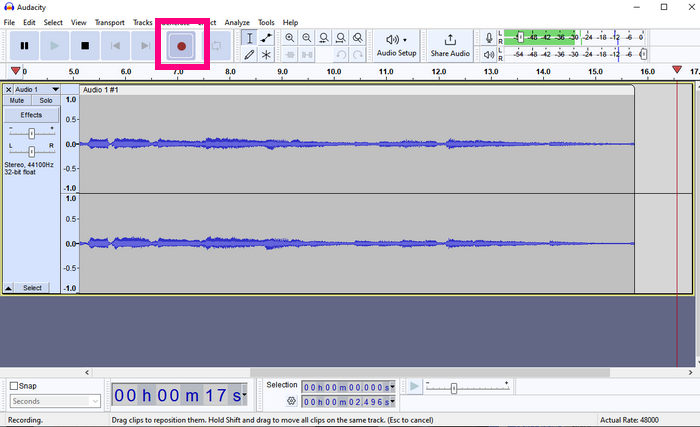 record spotify via audacity