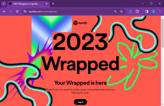 find spotify wrapped 2023 on browser
