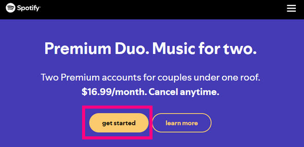 set up spotify premium duo