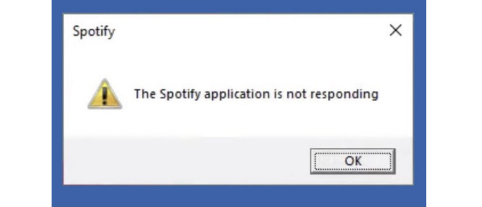 spotify application is not responding