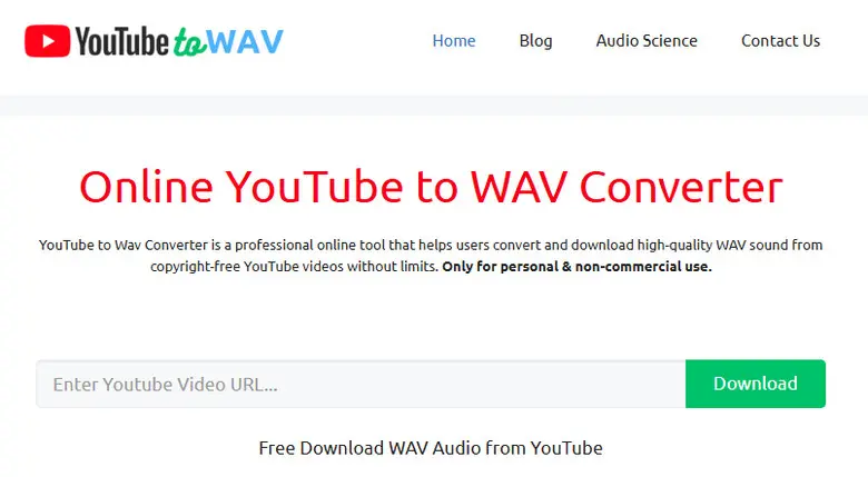 youtube to wav