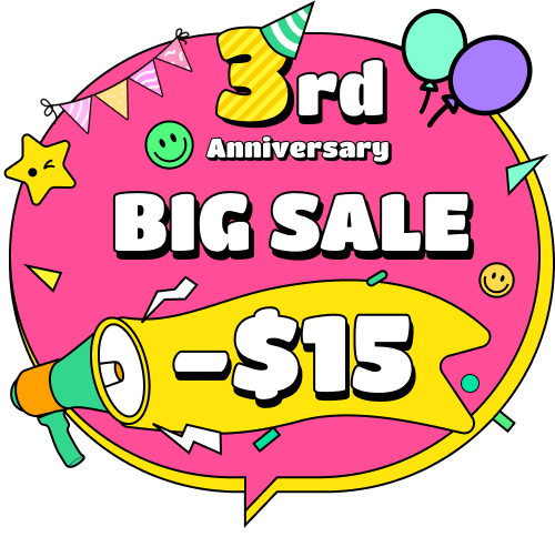 3th anniversary sale