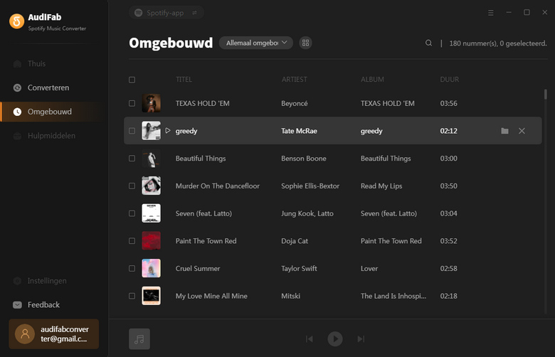 offline Spotify-muziek